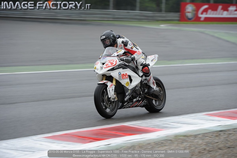 2010-05-08 Monza 0155 - La Roggia - Superstock 1000 - Free Practice - Dominic Lammert - BMW S1000 RR.jpg